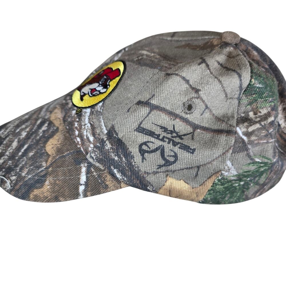 Buc-ees Beaver Youth Realtree Camo Adjustable Baseball Cap Hat Unisex Hook Loop - Picture 2 of 8